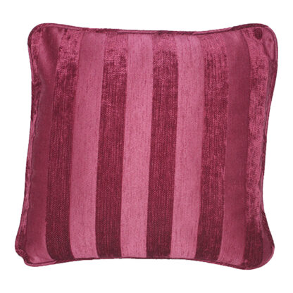 Mayfair Stripe Claret Scatter Cushion