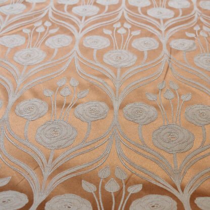 Bronte Burnt Orange Curtain Fabric