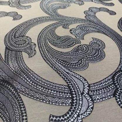 Passirano Noir Curtain Fabric - Roll 1