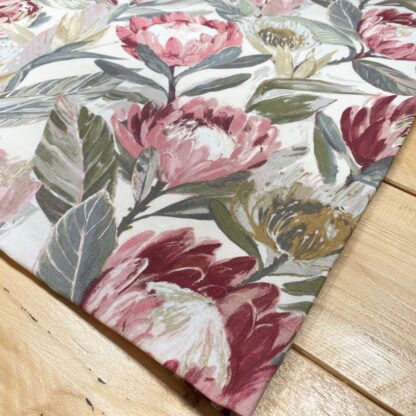 Protea Blossom Ruby Eyelet Curtains